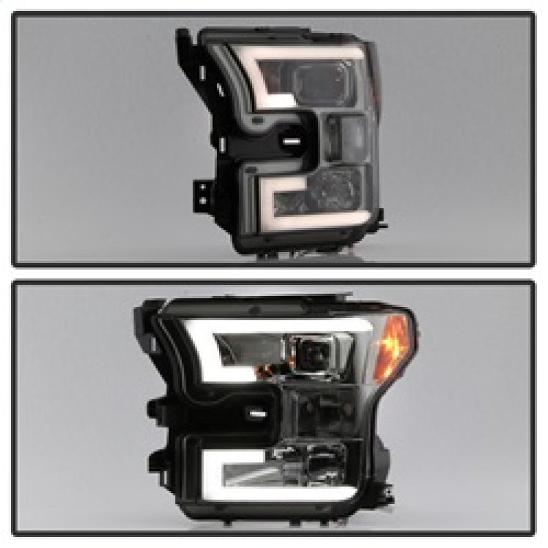 Spyder Ford F150 2015-2017 Projector Headlights - Light Bar DRL LED - Smoke PRO-YD-FF15015-LBDRL-SM 5083678 5083678 Photo - Unmounted