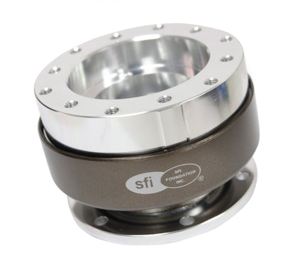 NRG Quick Release - Silver Body/Chrome Ring SFI SPEC 42.1 SRK-200-1SL Photo - Primary