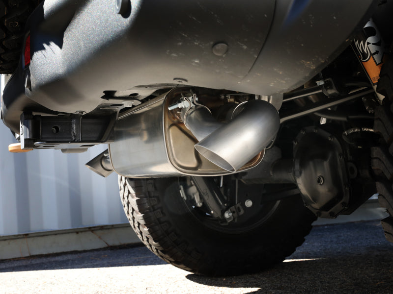 aFe MACHForce XP 304 Stainless Steel Exhaust Tip Upgrade 21-23 Jeep Wrangler JL Rubicon 49C38102-H 49C38102-H Photo - Mounted