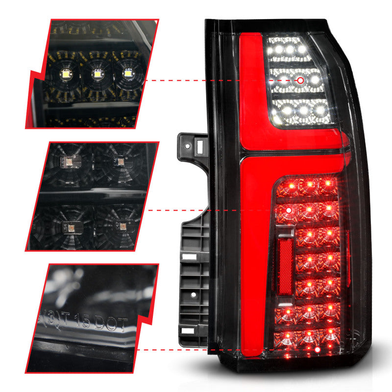 ANZO 15-20 Chevrolet Tahoe Sequential LED Tube Taillights Black 311467 311467 User 2