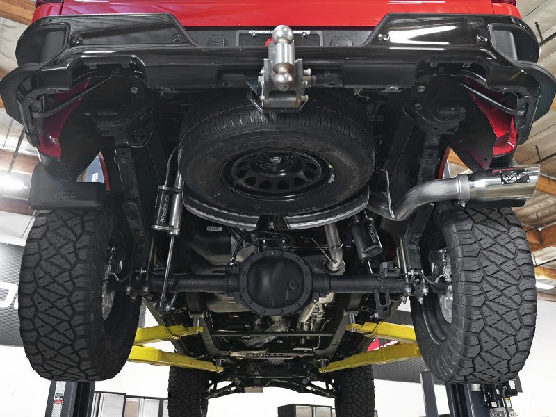 afe Apollo GT Series 19-20 GM 1500 2.7L (t) 409 SS CB Exhaust System w/Polished Tip 49-44108-P 49-44108-P Photo - Mounted