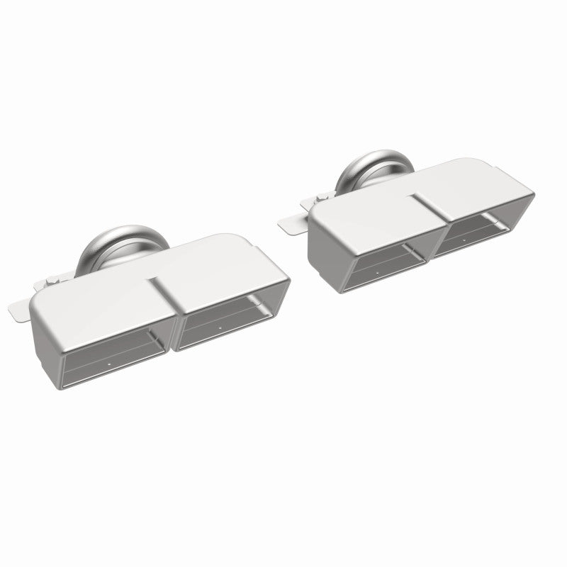 Magnaflow Tip 1-Set Quad Square 35221 35221 360 Degree Image Set