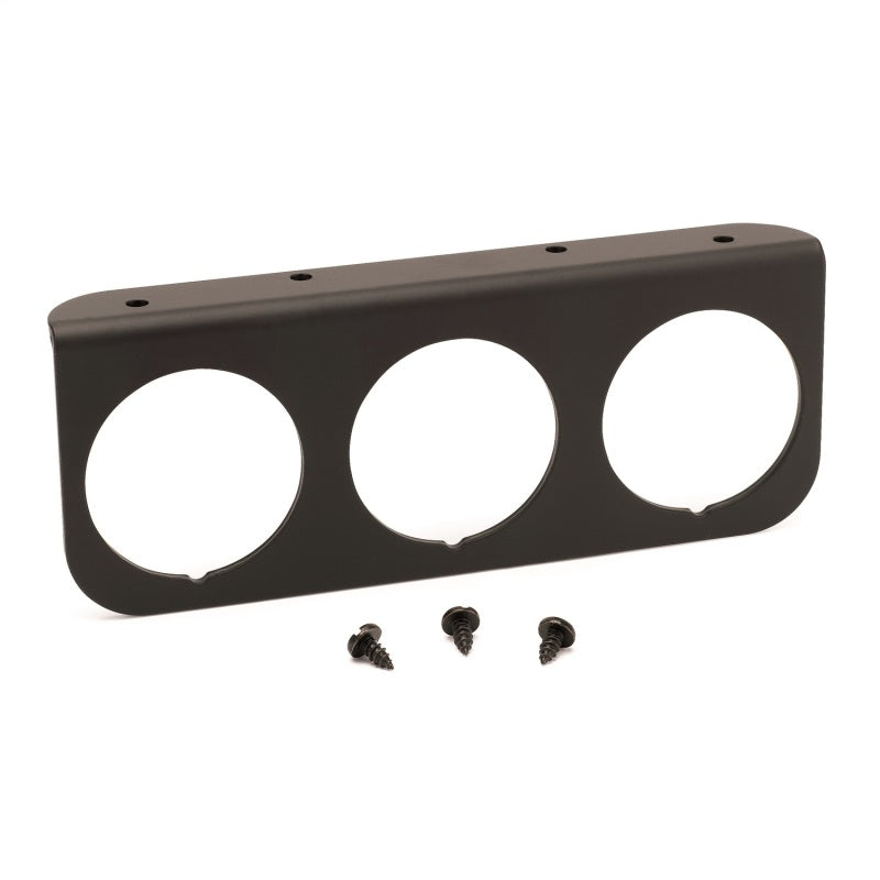 Autometer Gauge Mounting Panel, Triple, 2 1/16", Black, Aluminum 2238 Photo - Primary