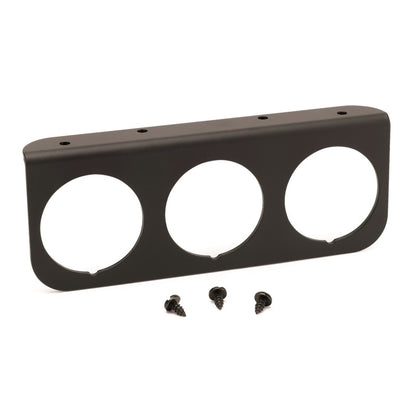 Autometer Gauge Mounting Panel, Triple, 2 1/16", Black, Aluminum 2238 Photo - Primary