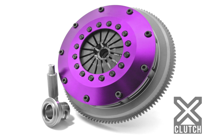 XCLUTCH 89-94 Nissan Skyline GT-R 2.6L 8in Twin Solid Ceramic Clutch Kit XKNI20520-2E XKNI20520-2E Photo - Primary