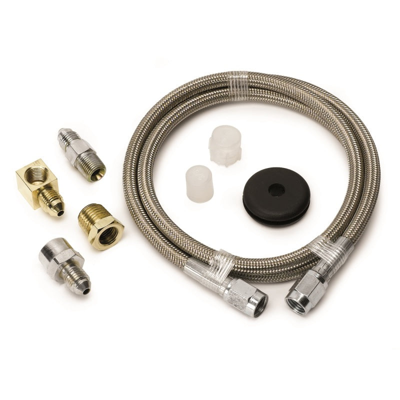 Autometer Line, Braided Stainless Steel, #3 Dia., 3Ft. Length, -3An & 1/8" Npt 3234 Photo - Primary