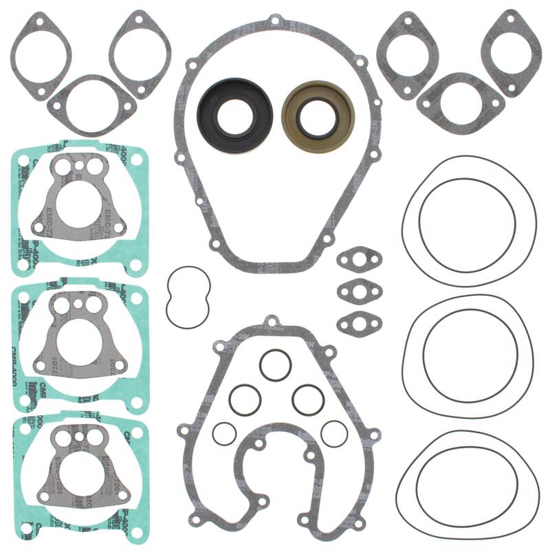 Vertex Pistons Vertex Gaskets 99-00 Polaris Genesis/Pro1200 Complete Gasket Kit w/ Oil Seals 611809 611809 Photo - Primary