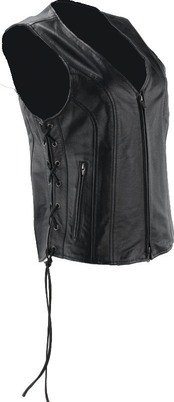 Kuryakyn Leather By River Road Sapphire Leather Vest Black Womens - Small 094444 094444 User 1