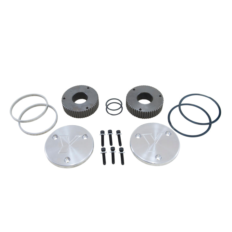 Yukon Gear & Axle Yukon Gear Hardcore Drive Flange Kit For Dana 60 / 35 Spline Outer Stubs. Yukon Engraved Caps YHC50005 YHC50005 Photo - Primary