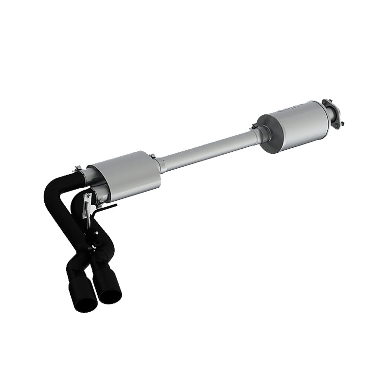 MBRP 15+ Ford F150 Pre-Axle 4in OD Tips Dual Outlet 3in Black Coated S5262BLK Photo - Primary
