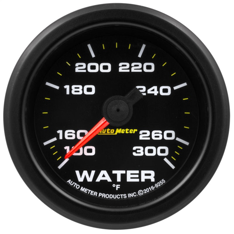 Autometer 2 1/16" Gauge Water Temp 300ºF Stepper Motor W/Peak & Warn Extrem Envi 9255 Photo - Primary