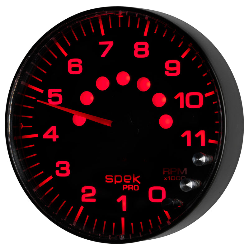 Autometer Gauge, Tachometer, 5", 11k Rpm, w/Shift Light & Peak Mem, Black/Black P239328 User 8
