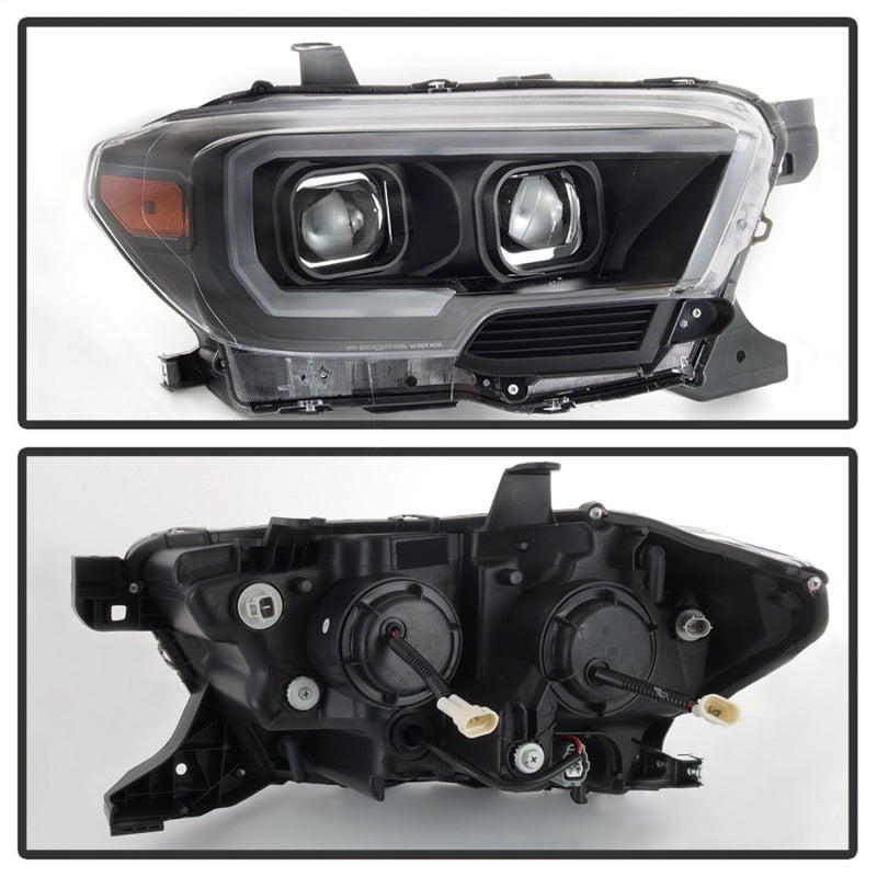 SPYDER xTune Toyota Tacoma 16-18 DRL Light Bar Projector Headlights - Black PRO-JH-TTA16-LBDRL-BK 9039256 9039256 Photo - Unmounted