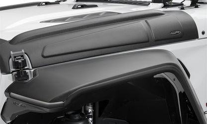 Bushwacker 18-22 Jeep Wrangler 2/4dr / 20-22 Jeep Gladiator Trail Armor Hood Armor (3pc) - Tex. Blk 14131 14131 Photo - Mounted