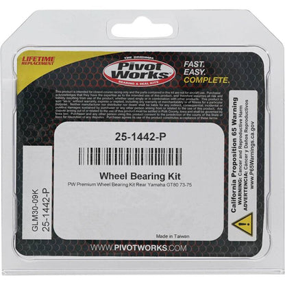 Pivot Works Yamaha Wheel Bearing Kit Premium Bearings 25-1442-P 25-1442-P Photo - Primary