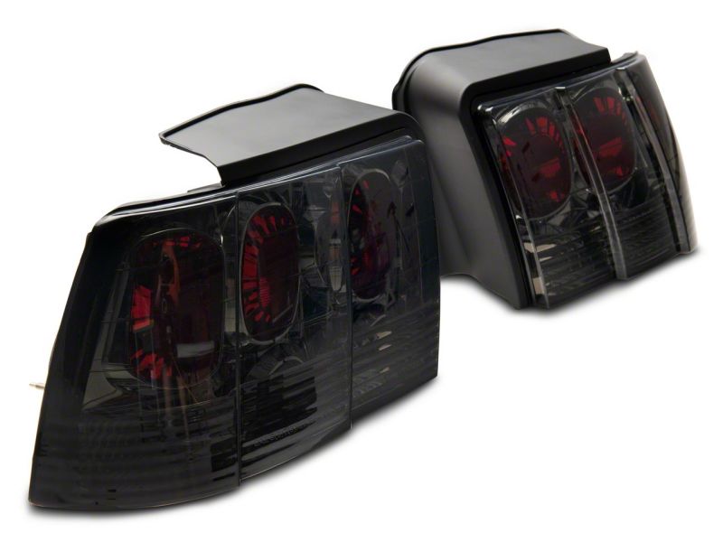 Raxiom 99-04 Ford Mustang Axial Series Altezza Style Tail Lights- Blk Housing (Smoked Lens) 413422 413422 Photo - Close Up