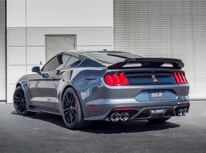 Borla 2020 Ford GT500 5.2L AT 3in ATAK CatBack Exhaust w/ Carbon Fiber Tips 140837CF 140837CF Photo - Close Up
