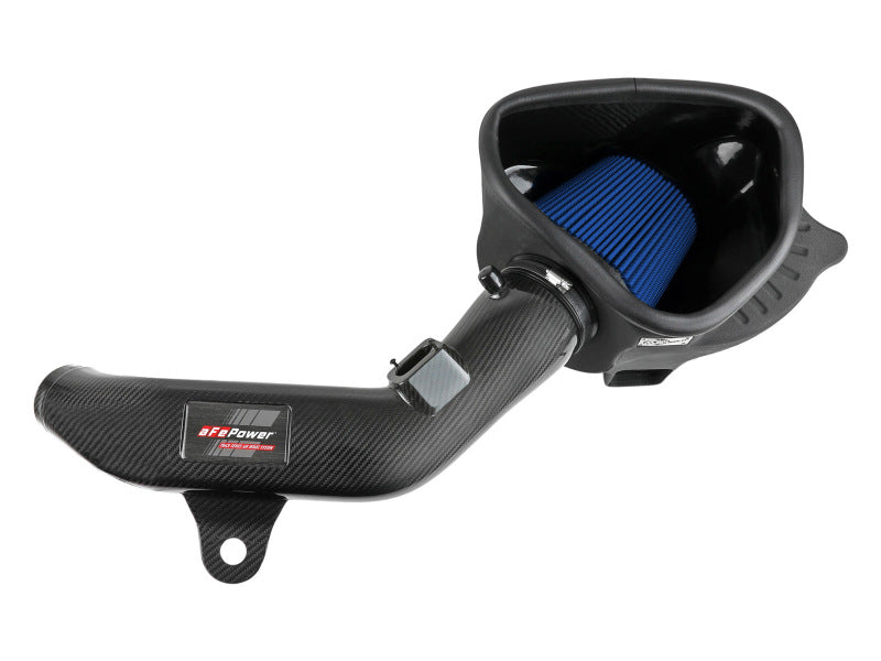aFe Track Series Carbon Fiber Intake w/Pro 5R Filter BMW M2 (F87) 16-18 L6-3.0L (t) N55 57-10004R 57-10004R Photo - Unmounted