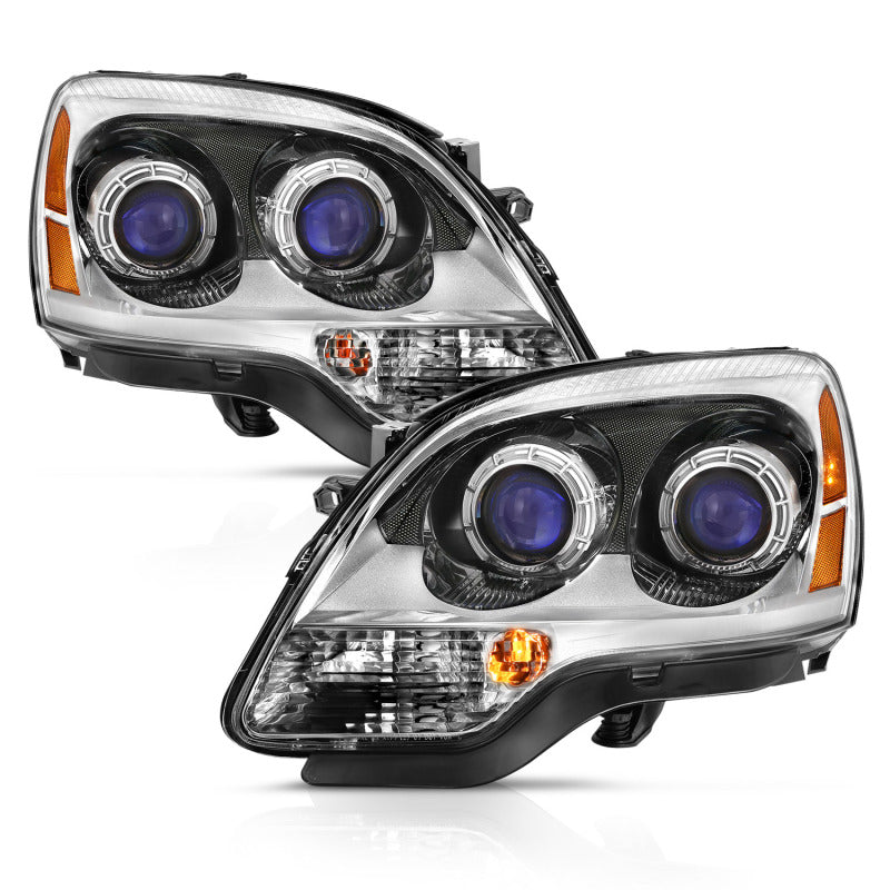 ANZO 2007-2008 Gmc Acadia Crystal Headlight Chrome Amber(OE) 111476 111476 Photo - Primary