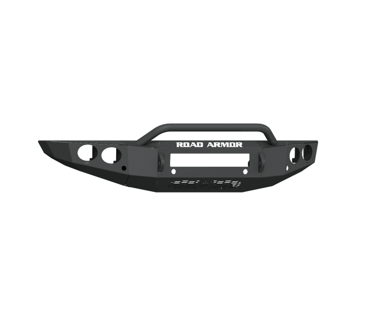 Road Armor 19-20 Ford Ranger Stealth Front Bumper w/Round Light Pods/Pre-Runner Guard - Tex Blk 6191FR4B-NW 6191FR4B-NW Photo - Primary