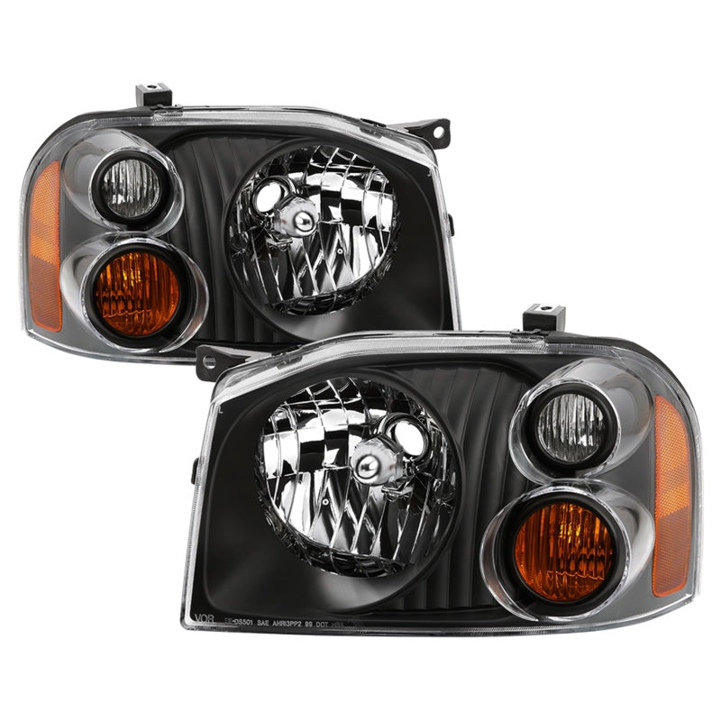 SPYDER xTune 01-04 Nissan Frontier OEM Headlights - Black (HD-JH-NF01-AM-BK) 9042768 9042768 Photo - Primary