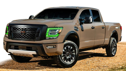 ORACLE Lighting Oracle 21-22 Nissan Titan RGB+W Headlight DRL Upgrade - ColorSHIFT w/ Simple Controller 1463-504 1463-504 Photo - lifestyle view