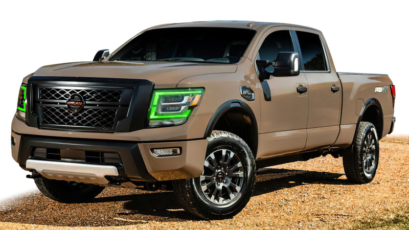 ORACLE Lighting Oracle 21-22 Nissan Titan RGB+W Headlight DRL Upgrade - ColorSHIFT w/ RF Controller 1463-330 1463-330 Photo - lifestyle view