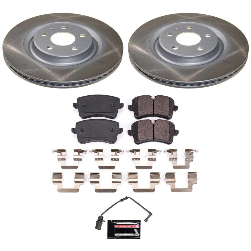 PowerStop Power Stop 13-14 Audi A8 Quattro Rear Semi-Coated Rotor Kit SC8850 SC8850 Photo - Primary