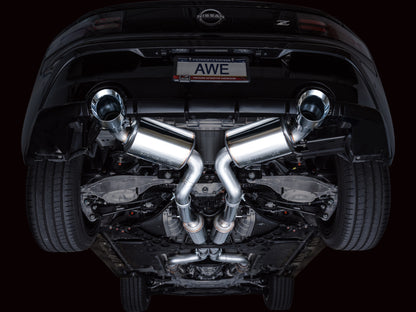 AWE Tuning AWE 2023 Nissan Z RZ34 RWD Touring Edition Catback Exhaust System w/ Chrome Silver Tips 3015-32400 3015-32400 Photo - Mounted