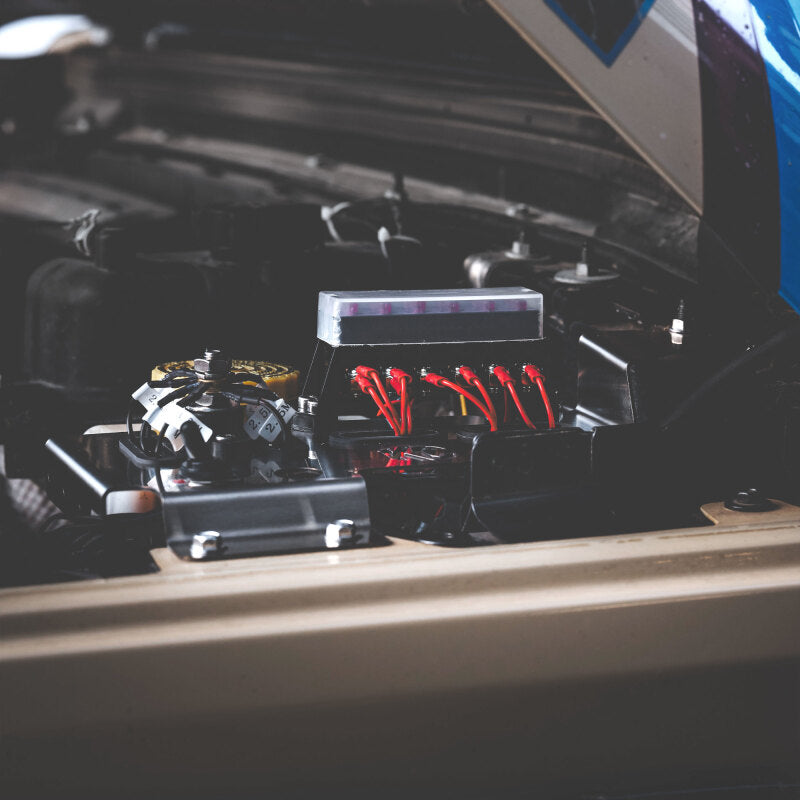 KC HiLiTES 2018+ Jeep Wrangler JL 3.6L / 2020+ Jeep Gladiator JT 3.6L Cyclone LED Engine Tray Kit 356 356 Photo - lifestyle view