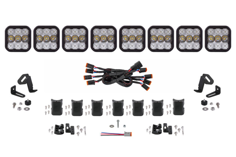 Diode Dynamics SS5 Sport Universal CrossLink 8-Pod Lightbar - White Combo DD6802 DD6802 Photo - Primary