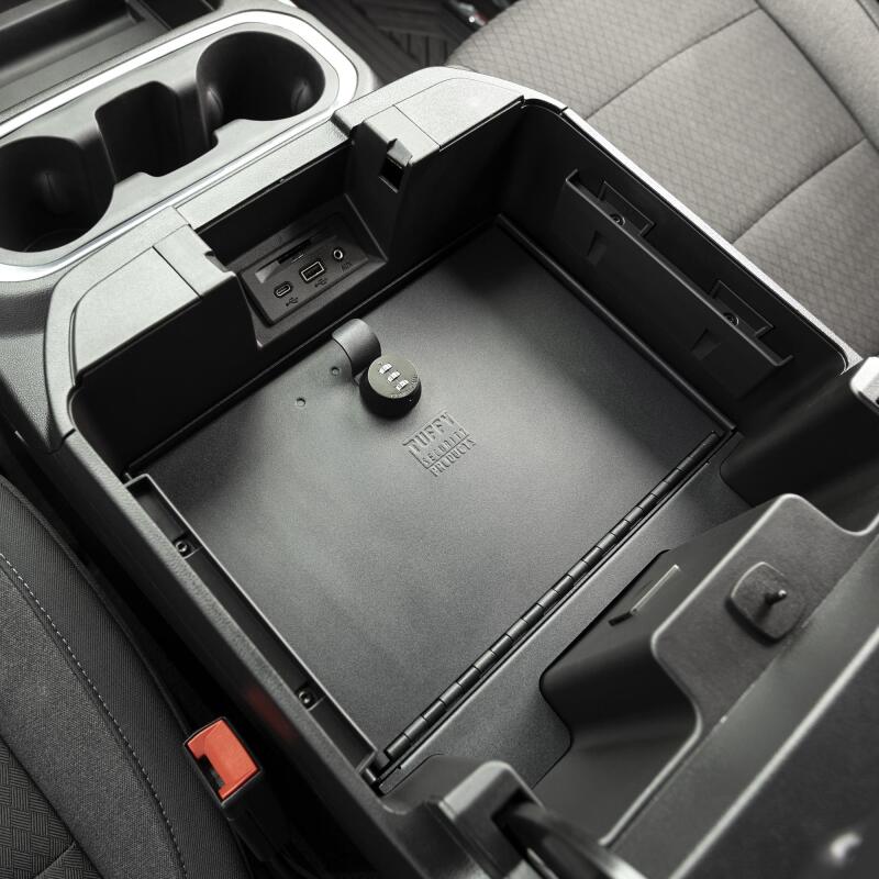 Tuffy Products Tuffy Console Safe W/ Combo Lock For Chevrolet Silverado And Gmc Sierra W/ Flow Thru Console 356-01-A 356-01-A Photo - Close Up