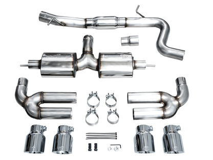 AWE Tuning AWE 22-24 Audi 8Y S3 Touring Edition Exhaust - Chrome Silver Tips 3015-42897 3015-42897 Photo - out of package