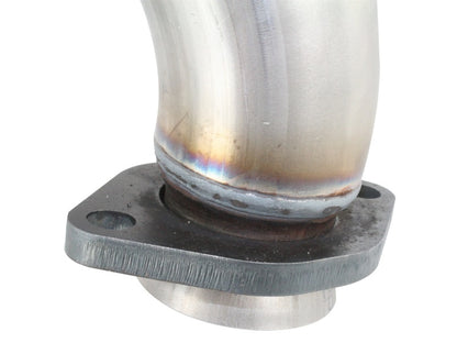aFe Twisted Steel 2 IN-2-1/2 IN Aluminized Steel Loop-Delete Down-Pipe & Y 48-06210 Photo - Unmounted