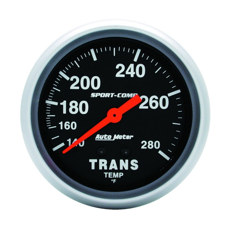 Autometer 2-5/8" Transmission Temperature, 140-280 °F, Mechanical, Sport-Comp 3451 Photo - Primary
