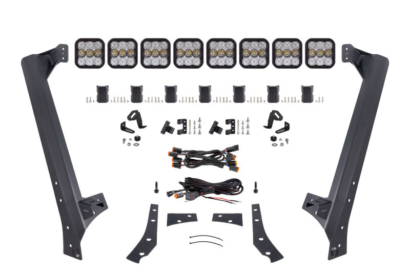 Diode Dynamics Jeep JK SS5 Sport CrossLink Windshield - White Combo Lightbar Kit DD7224 DD7224 Photo - Primary