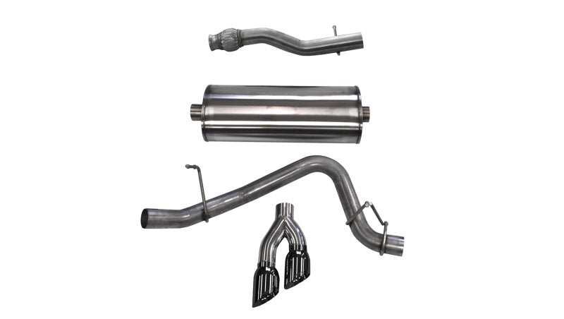 Corsa Performance 2015 GMC Yukon XL 1500 5.3L V8 3in Cat-Back Single Side Exit Twin 4in 14748BLK Photo - Primary