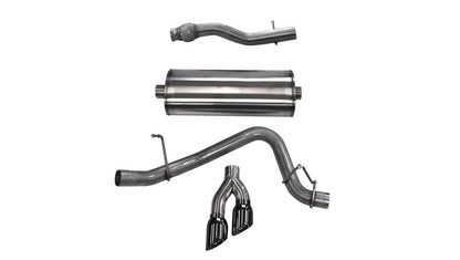 Corsa Performance 2015 GMC Yukon XL 1500 5.3L V8 3in Cat-Back Single Side Exit Twin 4in 14748BLK Photo - Primary