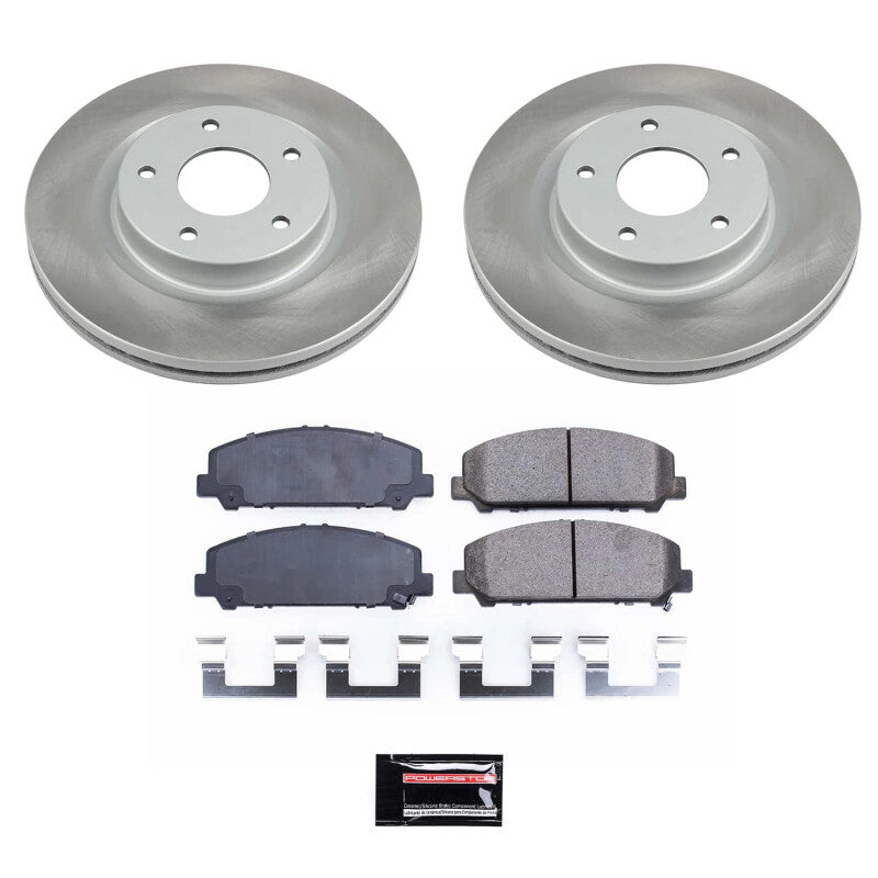 PowerStop Power Stop 08-10 Nissan TITAN Front Semi-Coated Rotor Kit SC2961 SC2961 Photo - Primary