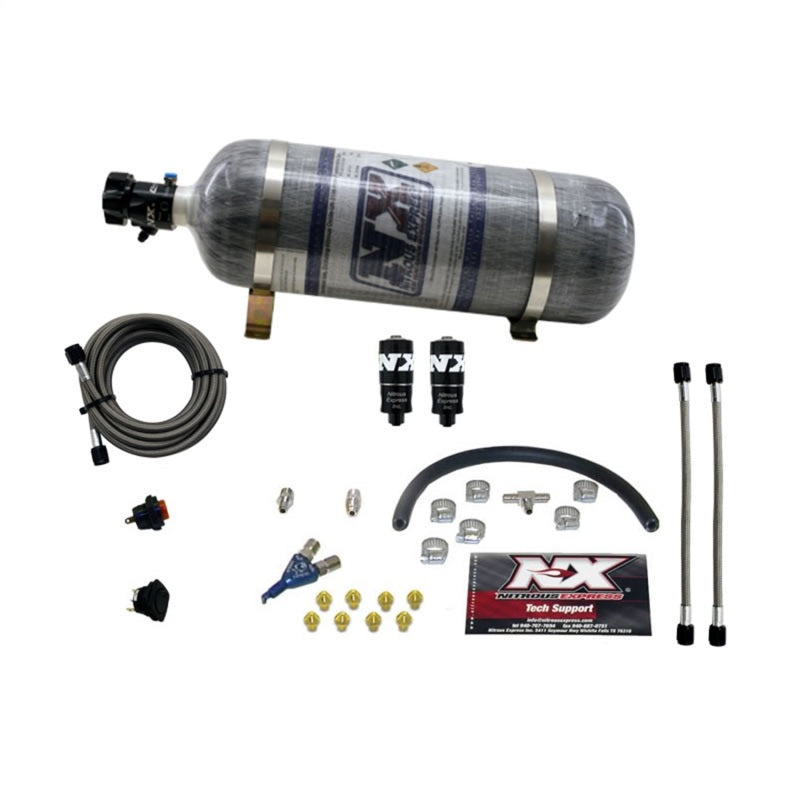 Nitrous Express Hitman EFI Single Nozzle Piranha Nitrous Kit (35-75HP) w/Composite Bottle 20001-12 20001-12 Photo - Primary