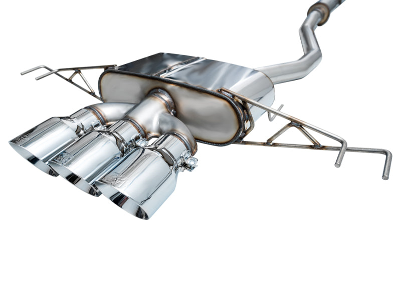 AWE Tuning 2023 Honda Civic Type R FL5 Touring Edition Exhaust w/ Triple Chrome Silver Tips 3015-52287 3015-52287 Photo - out of package