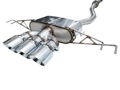 AWE Tuning 2023 Honda Civic Type R FL5 Touring Edition Exhaust w/ Triple Chrome Silver Tips 3015-52287 3015-52287 Photo - out of package