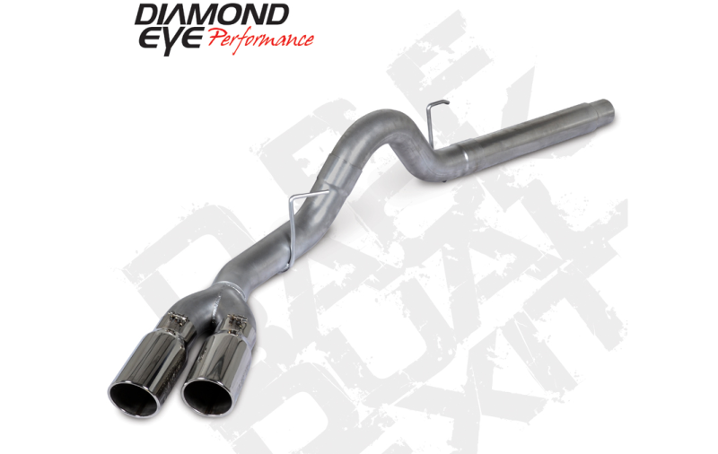 Diamond Eye Performance Diamond Eye 18-19 Ford 3.0L Powrstrke F150 - 4in 409SS DPF Back Kit Sprt Dual w/Tips 4512BRA-DE K4384S-SS