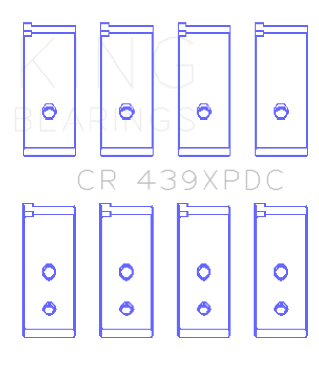 King Engine Bearings King Honda B18A1/B18B1 pMaxKote Performance Rod Bearing Set CR439XPDC CR439XPDC Photo - Primary