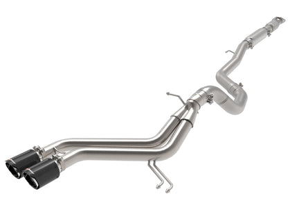 aFe Takeda 2-1/2in to 3in  SS-304 Cat-Back Exhaust w/ C/F Tips 13-17 Hyundai Veloster L4-1.6L 49-37018-C 49-37018-C Photo - Primary