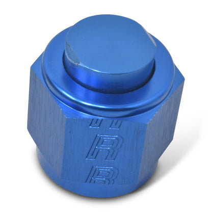 Russell -8 AN Flare Cap (Blue Finish) 661970 Photo - out of package