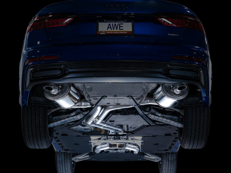 AWE Tuning AWE Audi 2019-2023 C8 A6/A7 3.0T Touring Edition Cat-back Exhaust- Turn Downs 3015-31003 3015-31003 Photo - Mounted
