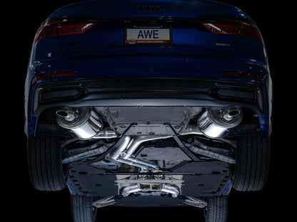 AWE Tuning AWE Audi 2019-2023 C8 A6/A7 3.0T Touring Edition Cat-back Exhaust- Turn Downs 3015-31003 3015-31003 Photo - Mounted