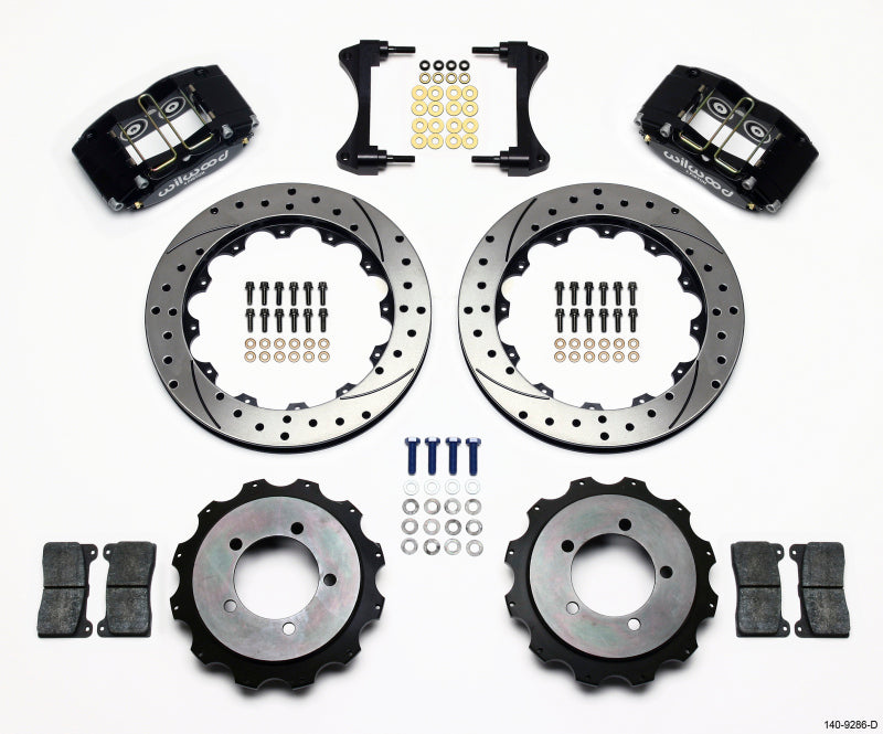 Wilwood Dynapro Radial Rear Kit 13.00in Drilled Mitsubishi EVO VIII 140-9286-D 140-9286-D Photo - Primary