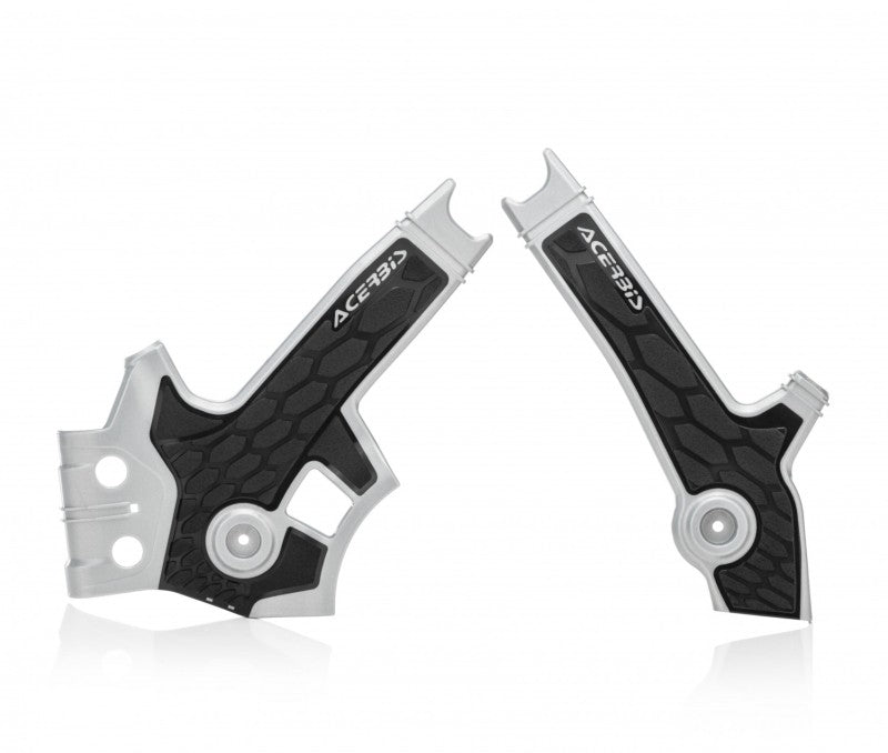Acerbis 96+ Suzuki DR650 Frame Guards- X-Grip - Gray/Black 2801931019 2801931019 Photo - Primary